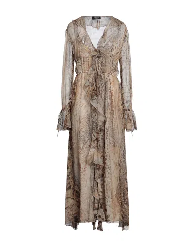 Blumarine Long Dresses In Beige