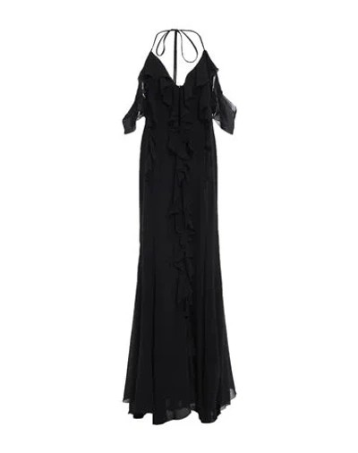 Blumarine Woman Maxi Dress Black Size 6 Cotton, Silk