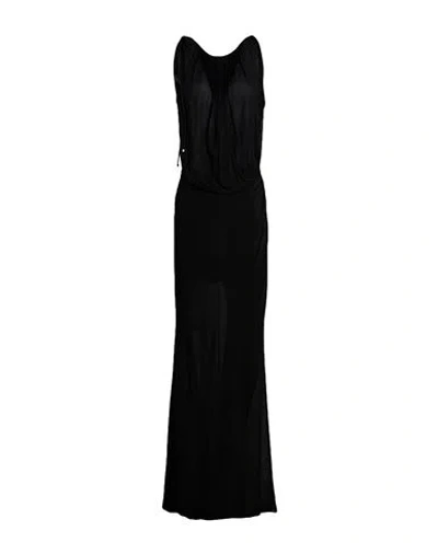 Blumarine Woman Maxi Dress Black Size 8 Viscose