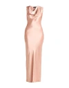 Blumarine Woman Maxi Dress Blush Size 10 Viscose In Brown
