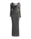 Blumarine Woman Maxi Dress Charcoal Size 4 Polyamide, Elastane