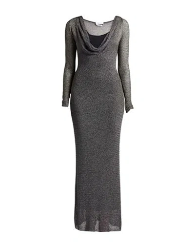 Blumarine Woman Maxi Dress Charcoal Size 4 Polyamide, Elastane