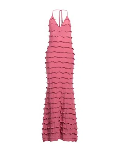 Blumarine Woman Maxi Dress Magenta Size 8 Viscose, Polyester