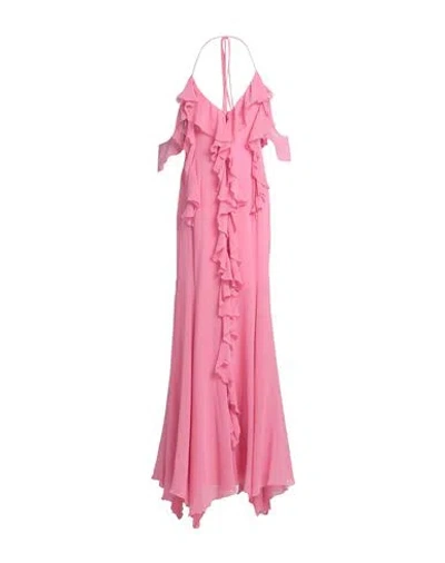 Blumarine Woman Maxi Dress Pink Size 6 Cotton, Silk