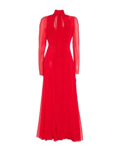 Blumarine Woman Maxi Dress Red Size 8 Polyester