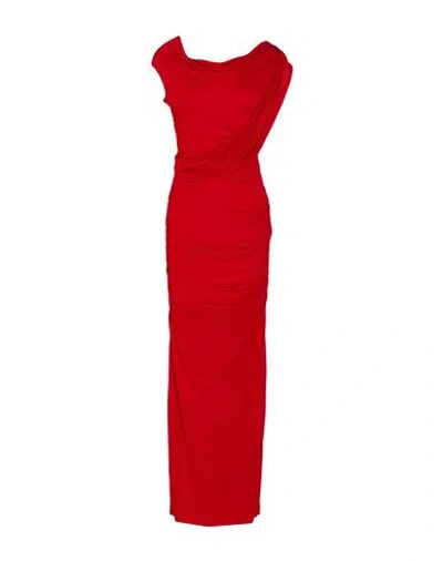Blumarine Woman Maxi Dress Red Size 8 Viscose