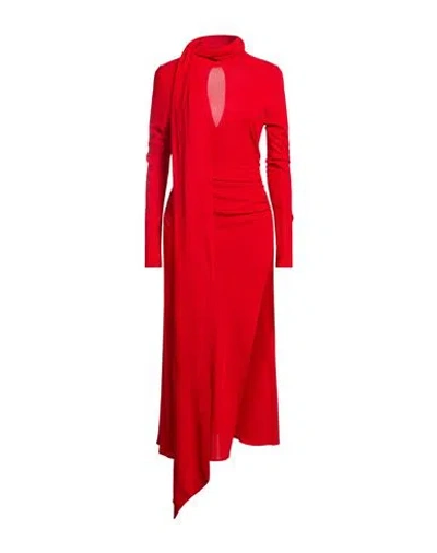 Blumarine Woman Maxi Dress Red Size 8 Viscose