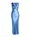Blumarine Woman Maxi Dress Slate Blue Size 4 Viscose