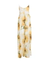 Blumarine Woman Maxi Dress Yellow Size 6 Polyester In Yellow