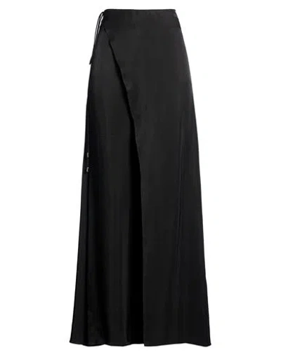 Blumarine Woman Maxi Skirt Black Size 6 Cupro, Viscose