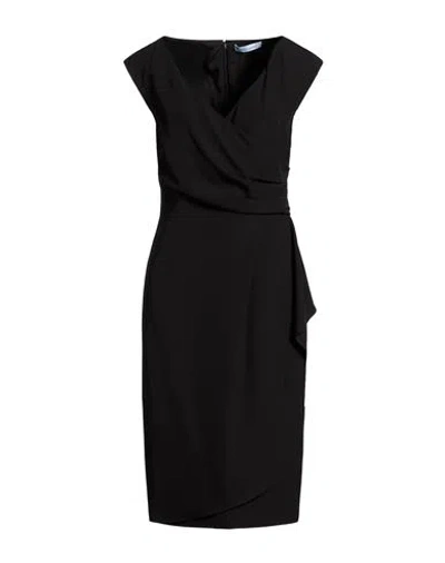 Blumarine Woman Midi Dress Black Size 10 Polyester, Elastane