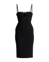 Blumarine Woman Midi Dress Black Size 10 Viscose, Polyamide, Elastane