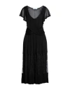Blumarine Woman Midi Dress Black Size 2 Viscose, Polyamide