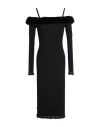 Blumarine Woman Midi Dress Black Size 6 Viscose, Polyester In Black