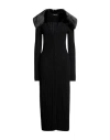 Blumarine Woman Midi Dress Black Size 6 Wool, Cashmere