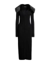 Blumarine Woman Midi Dress Black Size 6 Wool, Cashmere In Black