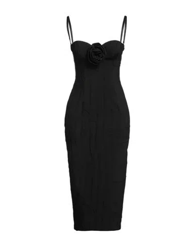 Blumarine Woman Midi Dress Black Size 8 Polyester