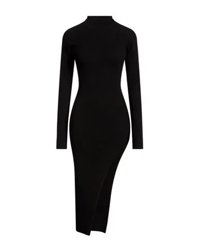 Blumarine Woman Midi Dress Black Size 8 Virgin Wool