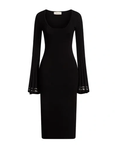Blumarine Woman Midi Dress Black Size 8 Virgin Wool