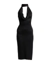 Blumarine Woman Midi Dress Black Size 8 Viscose, Acetate, Elastane