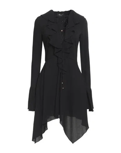 Blumarine Woman Mini Dress Black Size 8 Viscose, Elastane