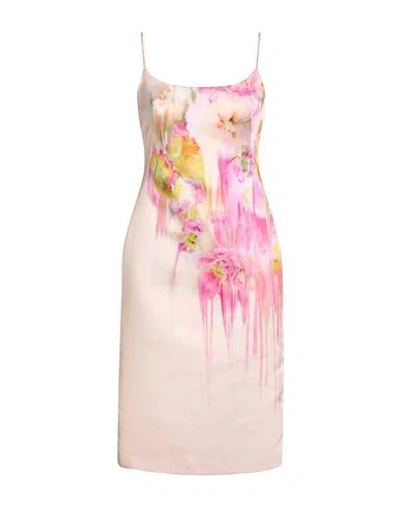 Blumarine Woman Midi Dress Lilac Size 10 Polyester In Pink