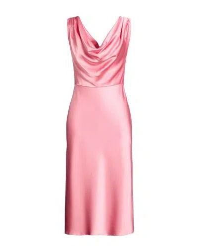 Blumarine Woman Midi Dress Pink Size 8 Acetate, Viscose, Elastane