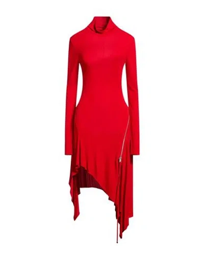Blumarine Woman Midi Dress Red Size 8 Viscose