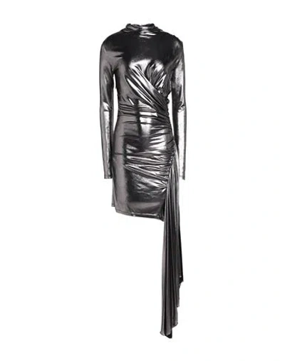 Blumarine Woman Midi Dress Steel Grey Size 6 Viscose