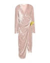 Blumarine Woman Midi Dress Taupe Size 6 Viscose, Silk