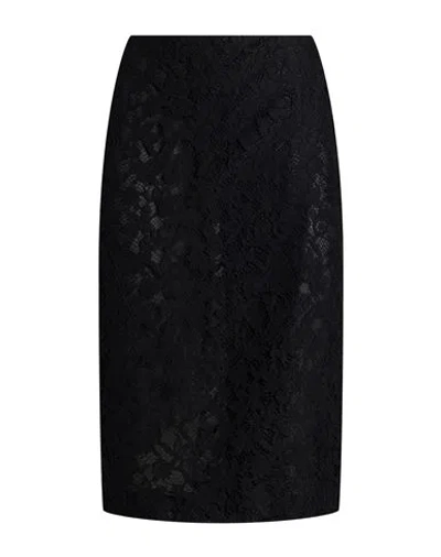 Blumarine Woman Midi Skirt Black Size 2 Polyester, Cotton
