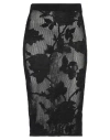 Blumarine Woman Midi Skirt Black Size 8 Viscose, Polyamide, Polyester In Black