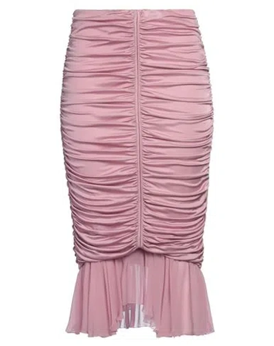 Blumarine Woman Midi Skirt Pink Size 8 Viscose