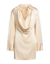 Blumarine Woman Mini Dress Beige Size 6 Acetate, Viscose, Elastane