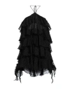 Blumarine Woman Mini Dress Black Size 4 Silk, Polyamide In Black