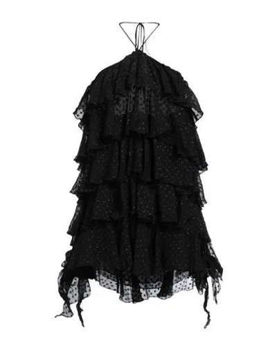 Blumarine Woman Mini Dress Black Size 4 Silk, Polyamide