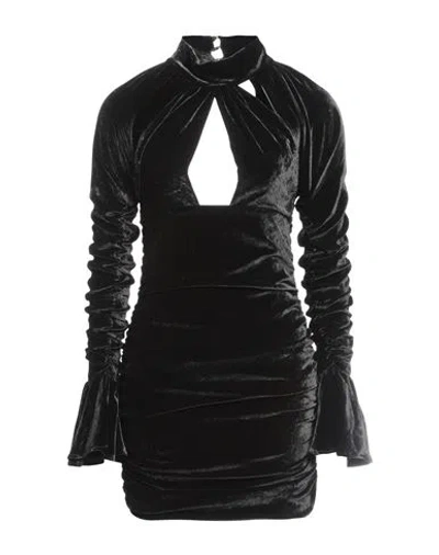 Blumarine Woman Mini Dress Black Size 4 Viscose, Silk, Elastane
