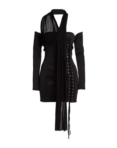 Blumarine Black Halter Neck Mini Dress