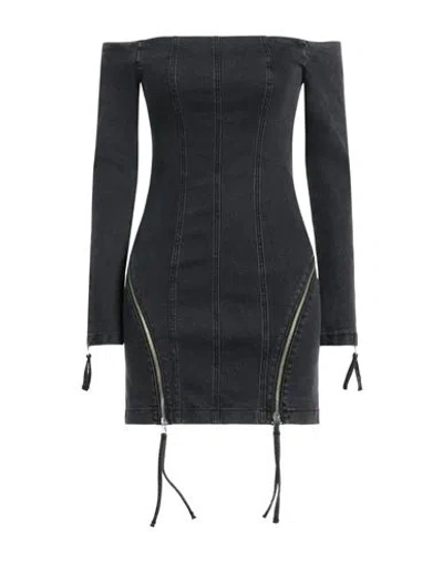 Blumarine Woman Mini Dress Black Size 6 Cotton, Elastane