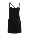 BLUMARINE BLUMARINE WOMAN MINI DRESS BLACK SIZE 8 POLYESTER, ELASTANE