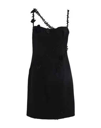 Blumarine Woman Mini Dress Black Size 4 Polyester, Elastane