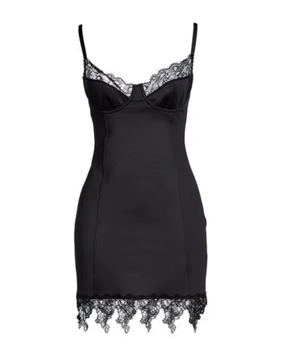 Blumarine Woman Mini Dress Black Size 8 Polyester, Elastane, Polyamide, Viscose
