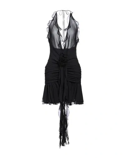 Blumarine Woman Mini Dress Black Size 8 Silk