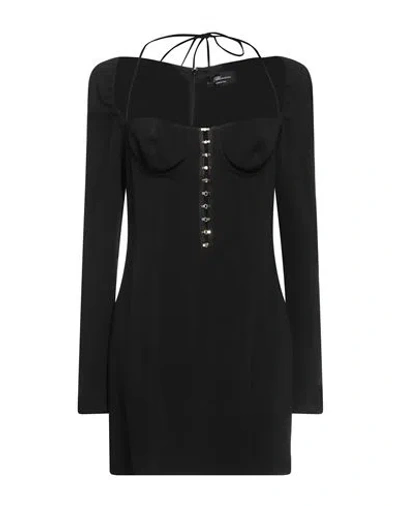 Blumarine Woman Mini Dress Black Size 8 Viscose, Acetate, Elastane
