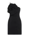 Blumarine Large Flower Detail Sleeveless Dress In Black