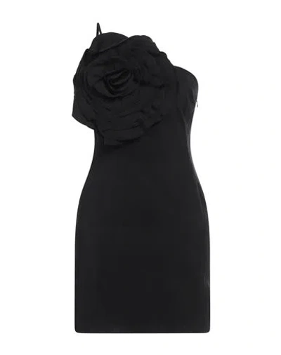 Blumarine Large Flower Detail Sleeveless Dress In Black