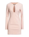 Blumarine Woman Mini Dress Blush Size 10 Viscose, Polyamide, Elastane