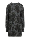 Blumarine Woman Mini Dress Charcoal Size 8 Wool, Polyamide In Multi