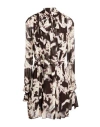 Blumarine Woman Mini Dress Dark Brown Size 6 Viscose