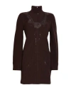 Blumarine Woman Mini Dress Dark Brown Size 6 Wool